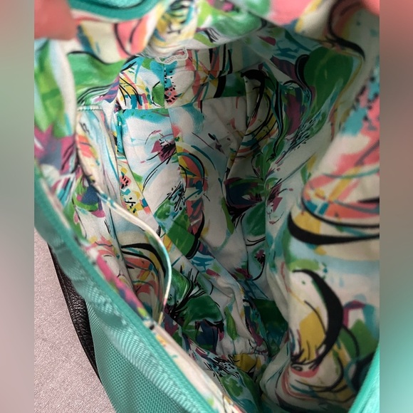 JPK Paris 75 Green Nylon Shoulder Bag - Picture 7 of 8